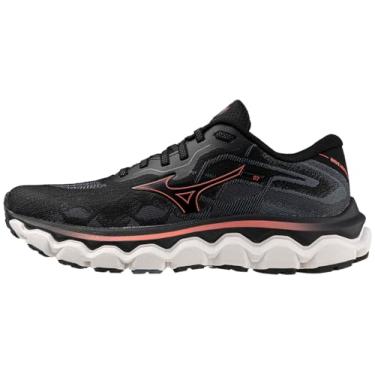 Imagem de Mizuno Tênis de corrida feminino Wave Horizon 7, Preto/Dubarry, 9.5 Wide
