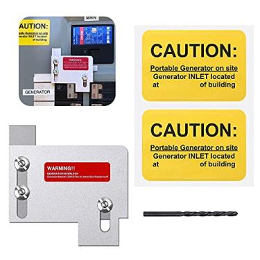 Imagem de Kit de intertravamento do gerador compatível com cortador principal horizontal Hammer CH Series APENAS painéis de 150 ou 200 amp. Disjuntor de bronze. Espaçamento de 3,8 cm entre o disjuntor principal e o ramo