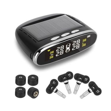 Imagem de Solar tpms sensores de pressão dos pneus do carro sistema monitoramento testador pneus ferramentas diagnóstico kit alarme digital acessórios automotivos(External Sensor)