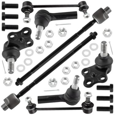 Imagem de MYSMOT K90662 K90659 ES3466 ES3466 EV396 Eloques de barra estabilizadora dianteira estabilizadora interna e externa juntas esféricas inferiores para Nissan Pathfinder 1996-2004 Infiniti QX4 1997-2003,