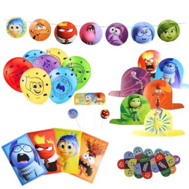 Imagem de Decoração Aniversário Divertidamente Kit Festa Fácil Completo pra Menino ou Menina Com 62 Enfeites