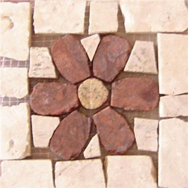 Imagem de Tozetto Mosaico Fiore Rosso - 13x13cm