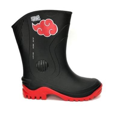 Imagem de Bota Galocha Grendene Kids Naruto Ninja 22905 Preto-Unissex