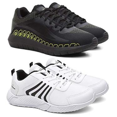 Imagem de Kit Tenis Masculino SPEED Urban + Tênis Running Academia - Verde/Branco - 37