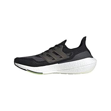 Imagem de adidas Tênis de Corrida Masculino Ultraboost 21, Preto/prata metálico/amarelo solar, 7.5