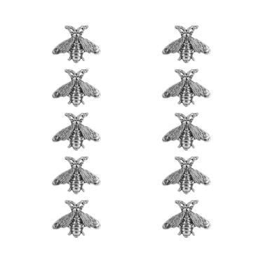 Imagem de Conjunto de 10 broches de abelha vintage fofos e engraçados moda retrô com tema animal broches de lapela joias broche de terno para homens mulheres banhado a ouro banhado a prata, Metal, Sem Pedra