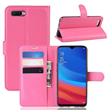 Imagem de Capa para Oppo A5S, capa flip carteira de couro PU Manyip para Oppo A5S, capa de proteção de telefone estilo empresarial, capa com [compartimentos para dinheiro e cartão]