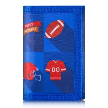 Imagem de JONYEE Carteira infantil para meninos e adolescentes, novidade com chaveiro e bolso para moedas com zíper para crianças, meninas, jovens, bolsa de lona camuflada para presentes de aniversário e