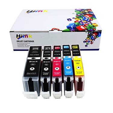 Imagem de HIINK Tinta de substituição de cartucho de tinta compatível para Canon pgi-270 cli-271 PGI-270XL CLI-271XL Tinta de alto rendimento Use com Pixma MG5720 MG5721 MG5722 MG6820 MG6821 MG6822 MG7720
