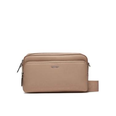 Imagem de Bolsa Transversal Ck Monograma Alça Larg - Nude Bolsa Transversal Ck Monograma Alça Larg Nude u