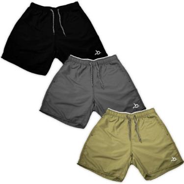 Imagem de Kit 3 Shorts Básico Masculino Verão Corrida Moda Piscina - Bueno Store