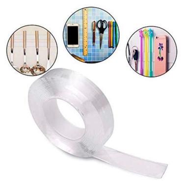 Imagem de Fita Nano Dupla Transparente Reutilizável Bem Resistente - Bc Bora Col