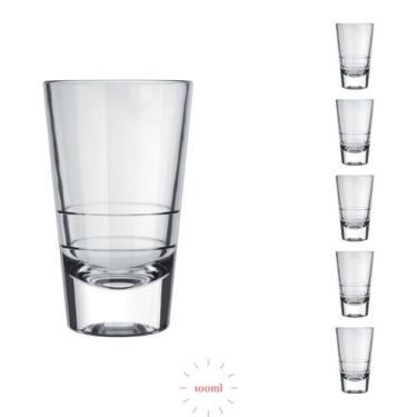 Imagem de Jogo 6 Copos 100ml Caninha Dose Redondo Tequila Whisky - NADIR FIGUERE