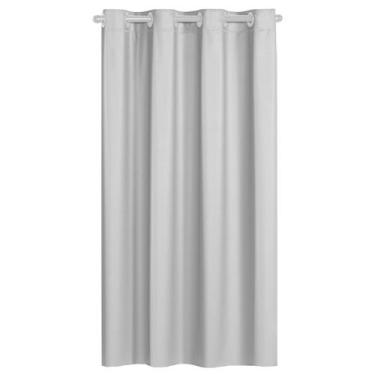 Imagem de Cortina Pequena Branca Uma Folha 1,40x1,60 Blackout Liso PVC - Feffo C