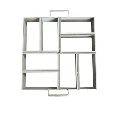 Imagem de Forma para Fabricar Bloquete Paver 8 Blocos 20x6 Passeio Calçada Lajot