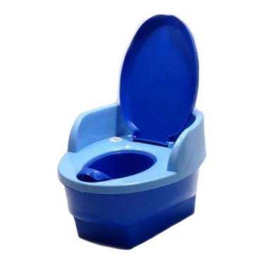 Imagem de Pinico Infantil Musical Degrau Troninho Privadinha Menino Menina Azul 