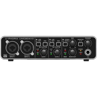 Imagem de Interface de Audio de 2 Canais Com pré MIDAS U-Phoria UMC204HD - BEHRI