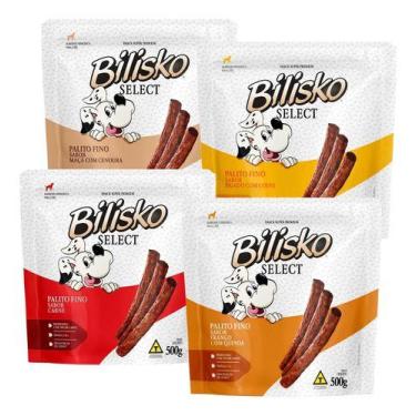 Imagem de Petisco bilisko palito fino carne frango figado maca e cenoura 500gr