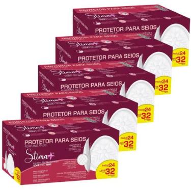 Imagem de Kit 160 unidades de protetor absorvente para seios stima +