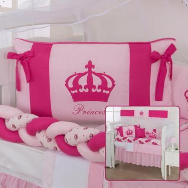 Imagem de Kit Berço Americano Completo de 11 Peças Menina Menino Com Saia de Ber