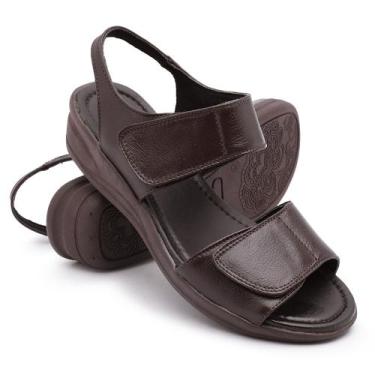 Imagem de Sandália Ortopédica Feminina Confort Para Dores Nos Pés, Inchaço E Dia