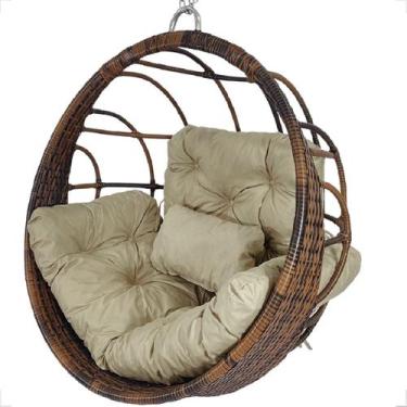 Imagem de Cadeira Suspensa Balanço Ninho Jardim Gourmet Alumínio Teto - Fexx Fib