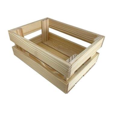 Imagem de Caixote Cesto Em Pinus 17x15x10 - DELLARTE