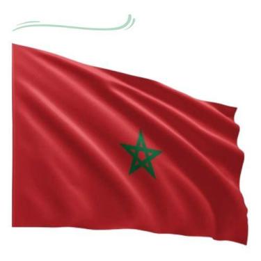 Imagem de Bandeira Marrocos  150x90 cm Copa do Mundo Feminino - Max Bandeiras