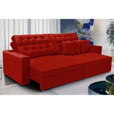 Imagem de Sofá Texas 2.60m Retrátil e Reclinável - Sofisticato, verme