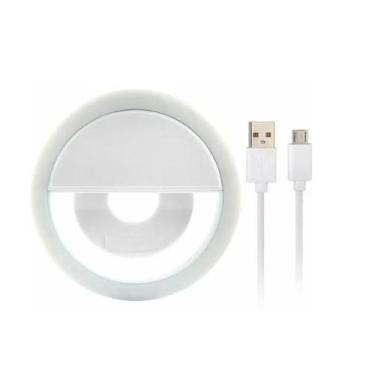 Imagem de Luz De Selfie Ring Light Led Flash Celular Universal Branco - Lynx Pro