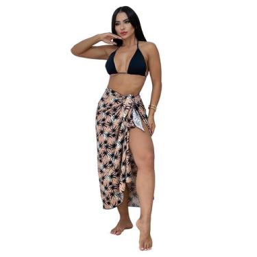 Imagem de Canga Pareô Saída De Praia De Amarrar Estampada. MP1220 - Morenna Pime