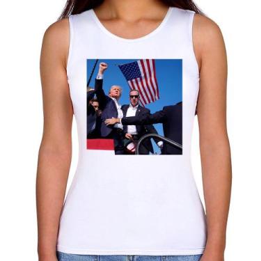 Imagem de Regata Feminina Trump 2024 - Foca na Moda, Branco, P