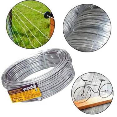 Imagem de Arame Galvanizado P Artesanato Nº16 Bwg 16 Fio 1,65mm 1kg - VONDER