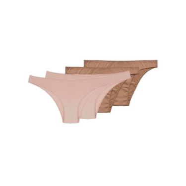 Imagem de Kit com 4 Calcinhas Biquíni Hope 35840, Bege, M