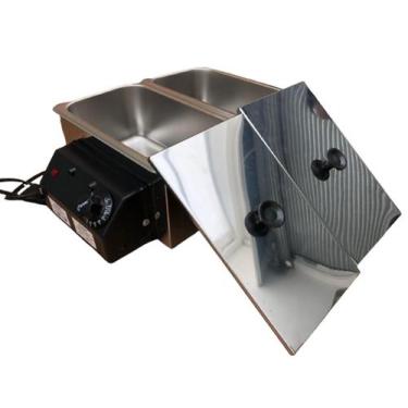 Imagem de Salsicheira Elétrica 5kg 2 cubas Profissional - Easa Equipamentos, 110