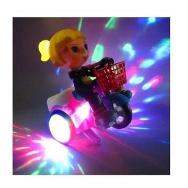 Imagem de Brinquedo Triciclo Bate Volta Empina Gira 360 Som Luz Menina - toys ki