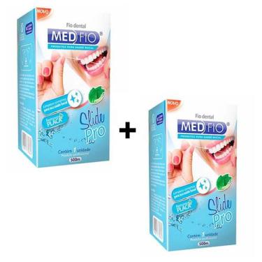 Imagem de Fio Dental 500 metros - kit com 2 unidades - Aroma Sabor menta - Medfi