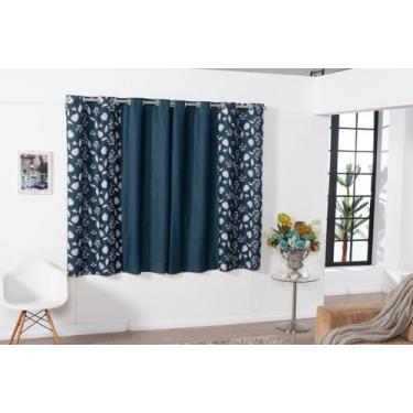Imagem de Cortina Antônia Lisa/Estampada Semi-Blackout 2,80m x 1,70m Janela 100%
