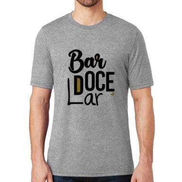 Imagem de Camiseta Bar doce lar - Foca na Moda, Cinza, GGG