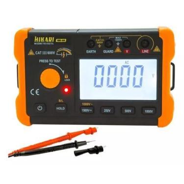 Imagem de Megômetro Digital 1000V 5Gohm Hikari HMG-600
