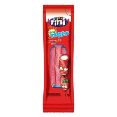 Imagem de Balas Fini Tubinho de Morango Cítrico 17g