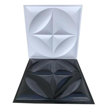 Imagem de Forma 3D Gesso e Cimento ABS - Floral 40x40 Xmoldes Exclusivo - Xmolde