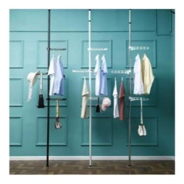 Imagem de Cabide De Roupas Varal Dobravel Indoor Secagem - oem