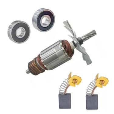 Imagem de Induzido, Carvão, Rolam P/ Serra Circular Makita 5900b 220v - Bolte