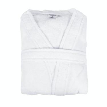 Imagem de Roupão Chronos Plush Microfibra Kimono Tamanho G - Branco - Bia Enxova