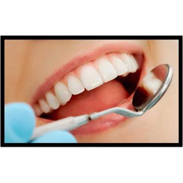 Imagem de Quadro Decorativo Dentista Dentes Sorriso Odontologia Consultórios Sal