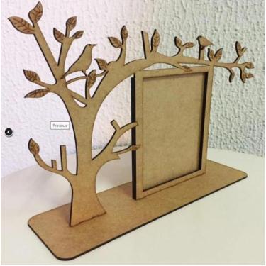 Imagem de PORTA RETRATO ARVORE 15x10cm EM MDF - BESALT LASER