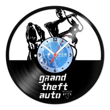 Imagem de Relógio De Parede Disco Vinil Jogos e Games - Game GTA - VJG-053 - Mod