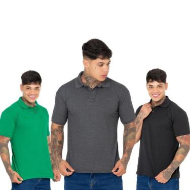 Imagem de Super Oferta Kit 3 Polos Masculinas Desconto Exclusivo - Ridens, G, Ve