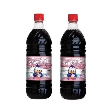 Imagem de Kit Groselha Diet Sem Adição De Açúcar 970ml Com 2 Un - Saborama